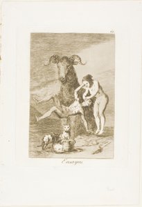 Pruebas, lámina 60 de Los Caprichos de Francisco Jose de Goya y Lucientes