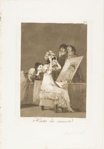 Hasta la muerte, placa 55 de Los Caprichos de Francisco Jose de Goya y Lucientes