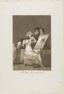 Hasta la Muerte, lámina 55 de Los Caprichos de Francisco Jose de Goya y Lucientes