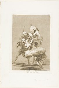 Lo que uno hace al otro, lámina 77 de Los Caprichos de Francisco Jose de Goya y Lucientes