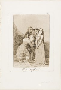 ¡Qué sacrificio!, lámina 14 de Los Caprichos de Francisco Jose de Goya y Lucientes