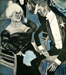 Un inglés pidiendo a una francesa que baile, 1905 de Francisco Sancha y Lengo