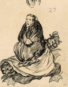 Una bruja en un viaje de Francisco de Goya