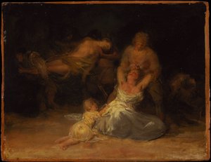 Acto de violencia contra dos mujeres de Francisco de Goya