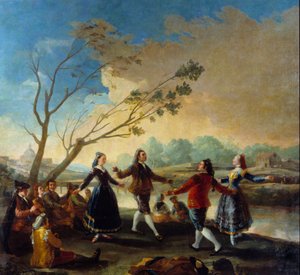 Baile en la orilla del Manzanares de Francisco de Goya