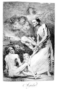 Soplo, 1799 de Francisco de Goya