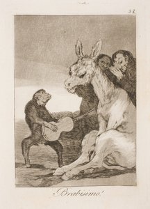Bravissimo (Carlos IV y Godoy) de Francisco de Goya