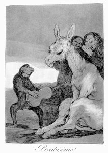 ¡Bravo! Una caricatura de las veladas musicales, 1799 de Francisco de Goya