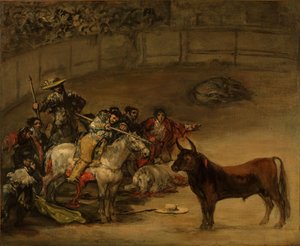 Corrida de toros, Suerte de Varas, 1824 de Francisco de Goya