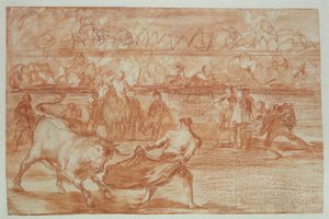 Corrida de toros, 1815-16 de Francisco de Goya