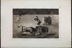 Corridas de toros: Otra locura suya en el mismo ruedo, 1876 de Francisco de Goya