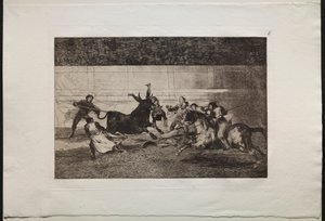 Corridas de toros: La muerte de Pepe Illo 2ª composición, 1876 de Francisco de Goya