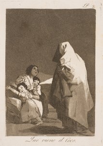 Viene el hombre del saco de Francisco de Goya