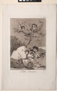 Caprichos: Todos Caerán de Francisco de Goya