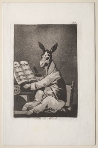 Caprichos: Y así era su abuelo de Francisco de Goya