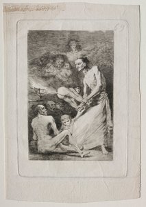 Caprichos: Sopla, c. 1799