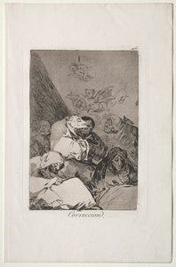Caprichos: Corrección de Francisco de Goya