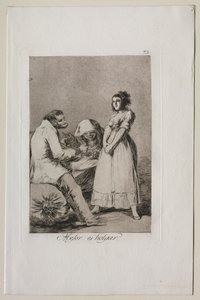 Caprichos: Es mejor ser perezoso de Francisco de Goya