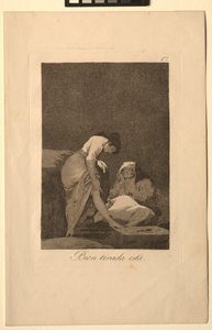 Caprichos: Está bien estirado de Francisco de Goya