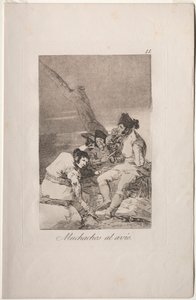Caprichos: Muchachos Preparándose de Francisco de Goya