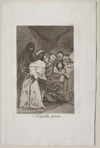 Caprichos: ¡Trágatelo, perro! de Francisco de Goya