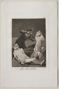 Caprichos: Las chinchillas de Francisco de Goya