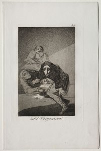 Caprichos: El vergonzoso de Francisco de Goya