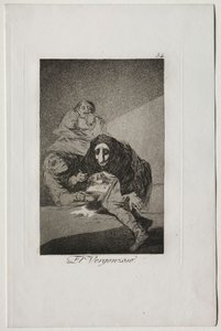 Caprichos: El vergonzoso de Francisco de Goya