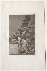 Caprichos: El sueño de la razón produce monstruos de Francisco de Goya