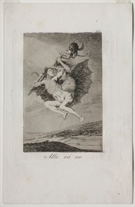 Caprichos: Ahí va de Francisco de Goya