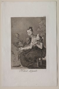 Caprichos: Hilan finamente de Francisco de Goya