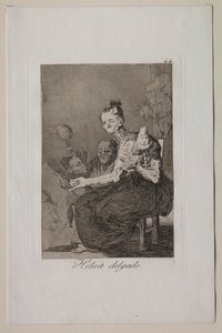 Caprichos: Hilan finamente de Francisco de Goya