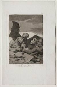 Caprichos: Se acicalan de Francisco de Goya