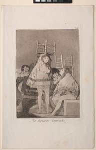 Caprichos: Ya Tienen Asiento de Francisco de Goya