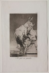 Caprichos: Tú que no puedes de Francisco de Goya