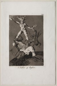 Caprichos: Subir y caer de Francisco de Goya
