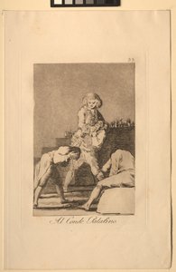 Caprichos: Al Conde Palatino o Conde del Paladar de Francisco de Goya
