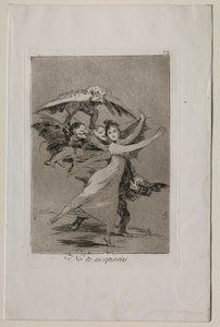 Caprichos: No escaparás de Francisco de Goya