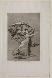 Caprichos: No Escaparás de Francisco de Goya