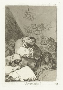 Correctie Correccion (title on object) Los Caprichos (series title) de Francisco de Goya