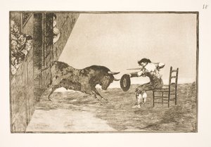 El valiente Martincho en la arena de Zaragoza de Francisco de Goya
