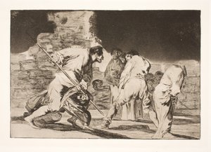 La ira tonta (Es increíble - y fuimos creados por Dios) de Francisco de Goya