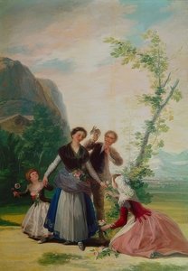 Las floristas o Primavera. 1786 de Francisco de Goya