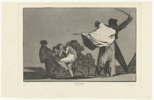 ¡Ese soldado! Que Guerrero! (Quel guerrier) (título sobre objeto) Conocido Disperado (La locura familiar) Los Disparates (Las locuras) (título de la serie) Los Proverbios (Los Proverbios) (título de la serie) de Francisco de Goya