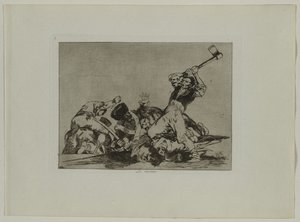Desastres de la guerra: Pl., 3, Lo mismo, 1810-1813 de Francisco de Goya
