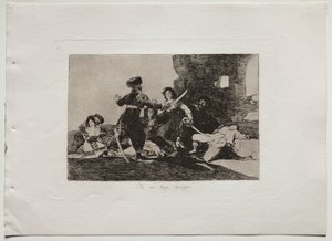 Desastres de la guerra: Ahora no hay tiempo, 1810-20 de Francisco de Goya