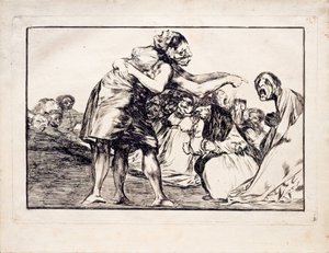 Locura desordenada de la serie Los Disparates, 1815-1819 de Francisco de Goya