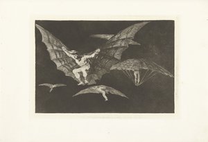 Una forma de volar mono de volar Los Disparates (Las locuras) (título de la serie) Los Proverbios (Los Proverbios) (título de la serie) de Francisco de Goya