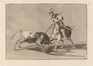 El Cid Campeador lanceando otro toro de Francisco de Goya