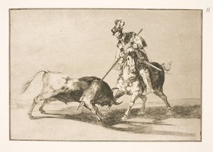 El Cid Campeador ensarta a otro toro